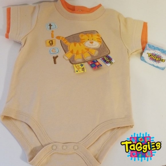 NWT Taggies Tiger Onesie Size 3-6 mo. - Picture 1 of 6
